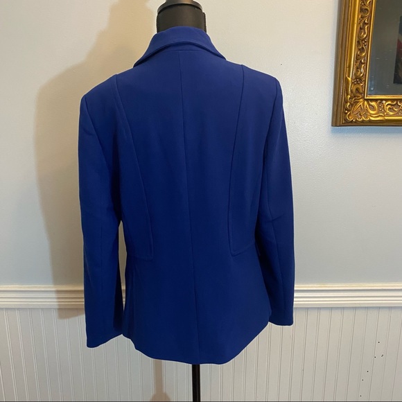 NWOT Chadwick’s of Boston Womens Jacket Size 10 Royal Blue Button Closure - Picture 4 of 9